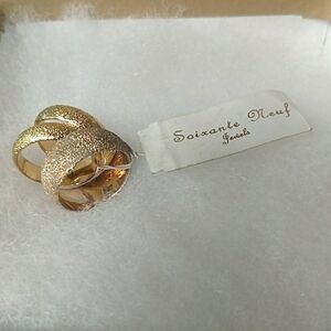Souxante Neuf Gold Band Stack Rings Sz. 6